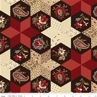 Seeds of Glory- Hexi Patchwork- Red